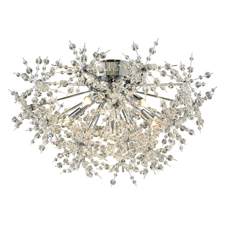SNOWBURST 21'' WIDE 6-LIGHT SEMI FLUSH MOUNT---CALL OR TEXT 270-943-9392 FOR AVAILABILITY