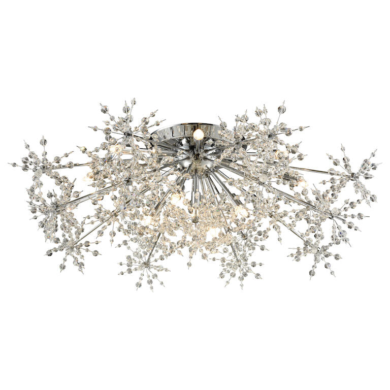 SNOWBURST 32'' WIDE 13-LIGHT SEMI FLUSH MOUNT---CALL OR TEXT 270-943-9392 FOR AVAILABILITY