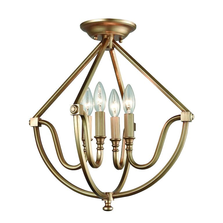 STANTON 16'' WIDE 4-LIGHT SEMI FLUSH MOUNT---CALL OR TEXT 270-943-9392 FOR AVAILABILITY