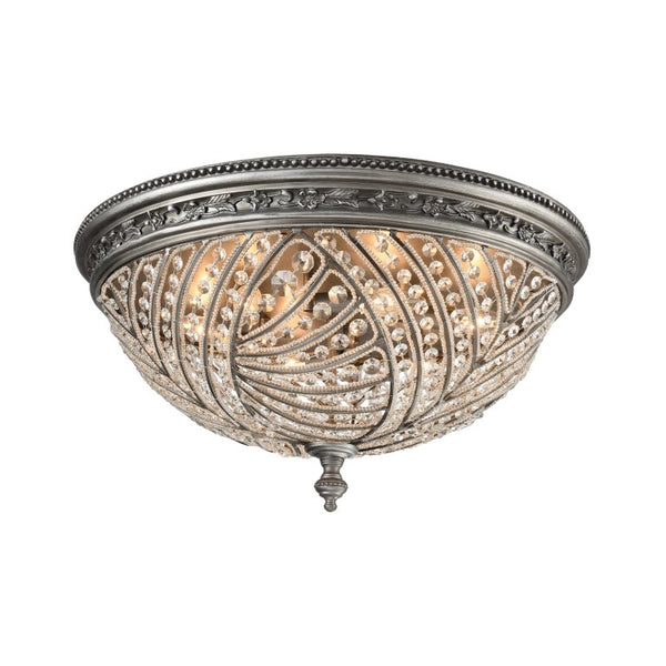 RENAISSANCE 24'' WIDE 6-LIGHT FLUSH MOUNT AVAILABLE WITH LED @$1,667.50---CALL OR TEXT 270-943-9392 FOR AVAILABILITY