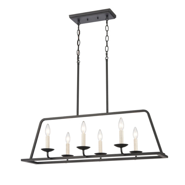 Ellisville 34'' Wide 6-Light Chandelier