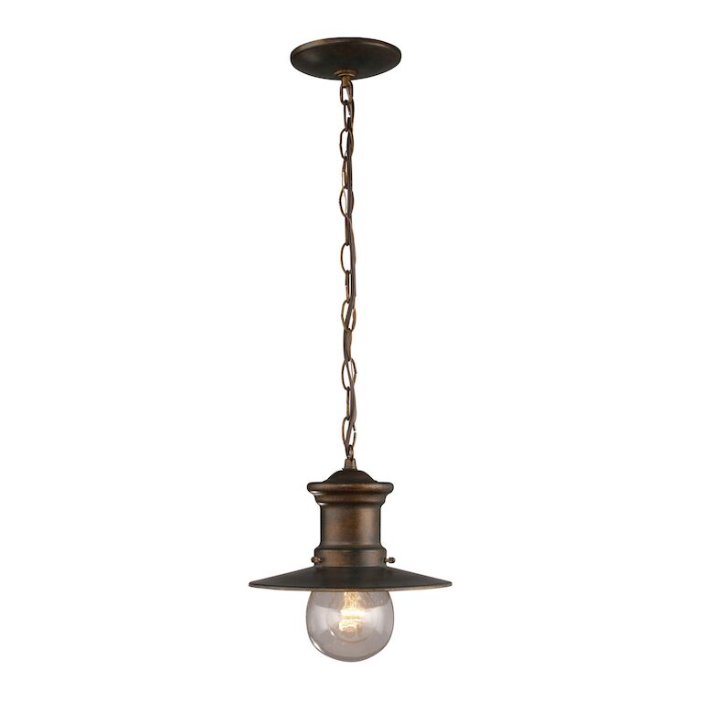 MARITIME 9'' WIDE 1-LIGHT OUTDOOR PENDANT---CALL OR TEXT 270-943-9392 FOR AVAILABILITY - King Luxury Lighting