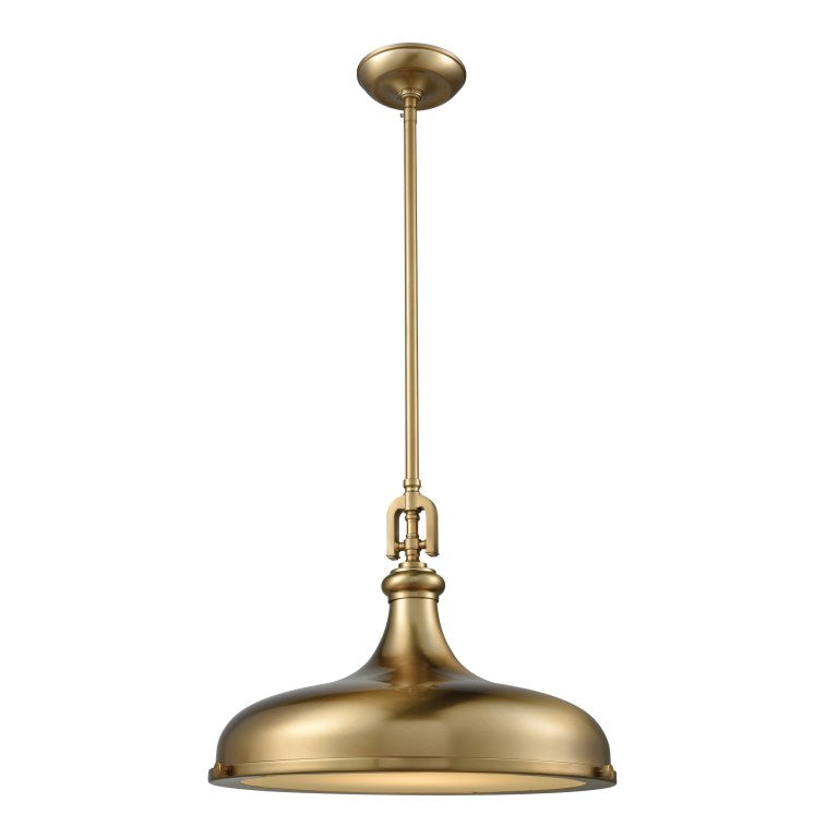 RUTHERFORD 18'' WIDE 1-LIGHT PENDANT ALSO AVAILABLE IN POLISHED NICKEL & OIL RUBBED BRONZE