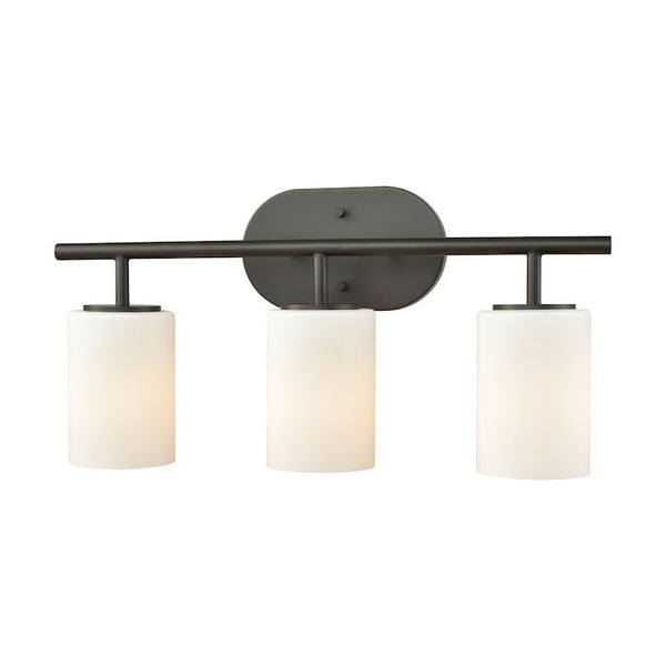 PEMLICO 20'' WIDE 3-LIGHT VANITY LIGHT ALSO AVAILABLE IN OIL RUBBED BRONZE