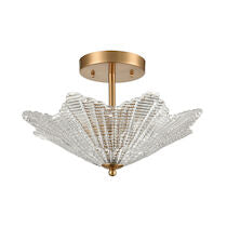 RADIANCE 16'' WIDE 3-LIGHT SEMI FLUSH MOUNT ALSO AVAILABLE IN POLISHED CHROME---CALL OR TEXT 270-943-9392 FOR AVAILABILITY