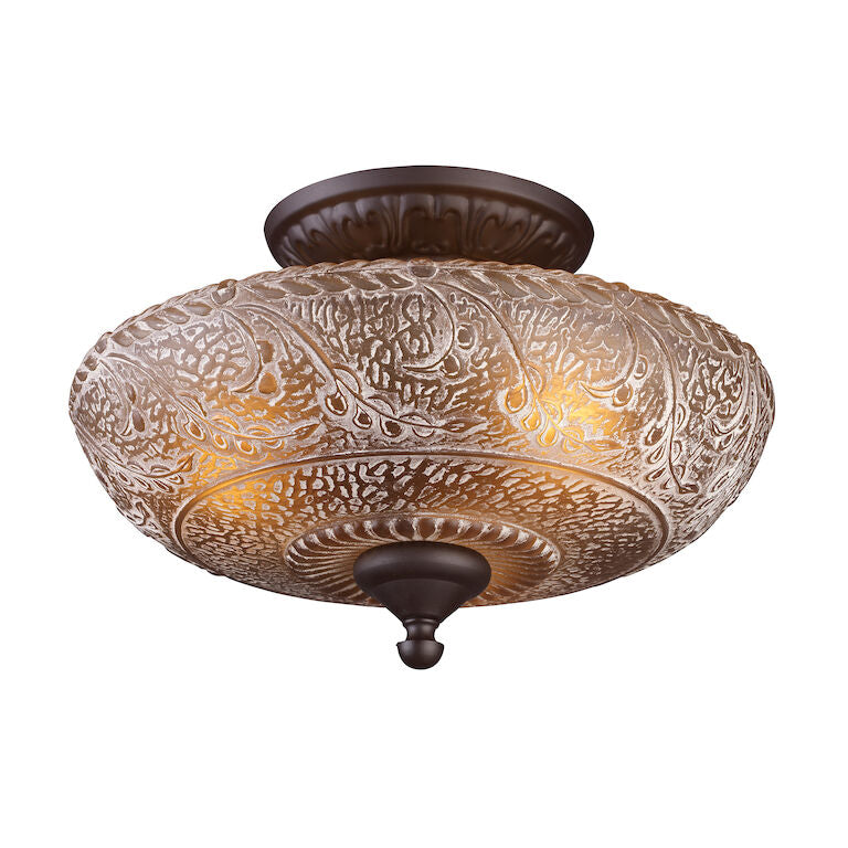 NORWICH 14'' WIDE 3-LIGHT SEMI FLUSH MOUNT---CALL OR TEXT 270-943-9392 FOR AVAILABILITY