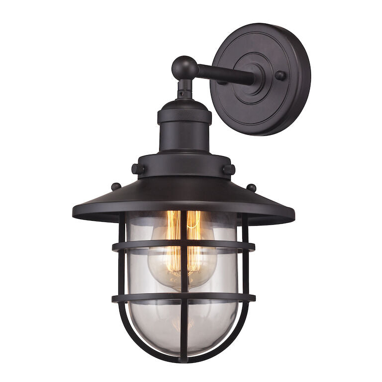 SEAPORT 13'' HIGH 1-LIGHT SCONCE ALSO AVAILABLE IN OIL RUBBED BRONZE, POLISHED CHROME, SATIN BRASS &SATIN NICKEL---CALL OR TEXT 270-943-9392 FOR AVAILABILITY