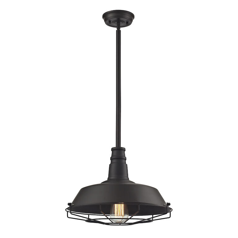 WAREHOUSE PENDANT 15'' WIDE 1-LIGHT PENDANT---CALL OR TEXT 270-943-9392 FOR AVAILABILITY - King Luxury Lighting