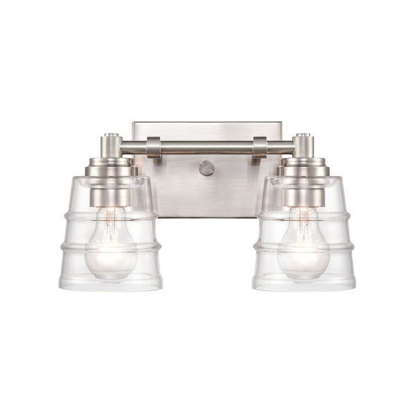 PULSATE 13'' WIDE 2-LIGHT VANITY LIGHT ALSO AVAILABLE IN MATTE BLACK & SATIN BRASS