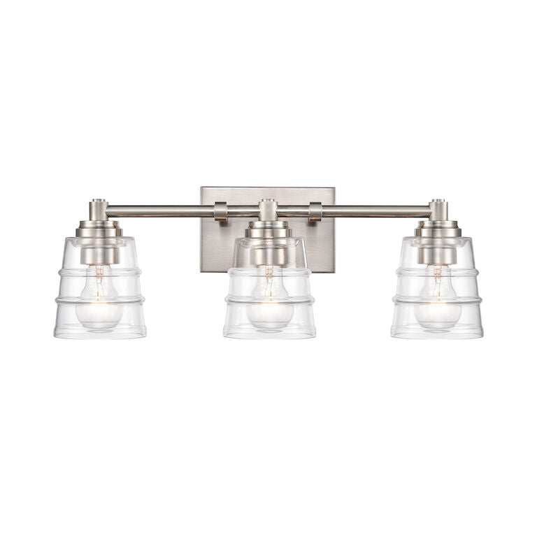 PULSATE 21.5'' WIDE 3-LIGHT VANITY LIGHT ALSO AVAILABLE IN MATTE BLACK & SATIN BRASS---CALL OR TEXT 270-943-9392 FOR AVAILABILITY