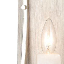 WHITE STONE 12'' HIGH 1-LIGHT SCONCE