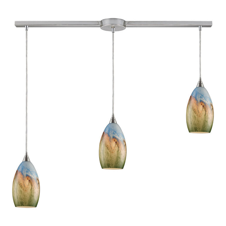 GEOLOGIC CONFIGURABLE 3-LIGHT LINEAR PENDANT SLIM---CALL OR TEXT 270-943-9392 FOR AVAILABILITY - King Luxury Lighting