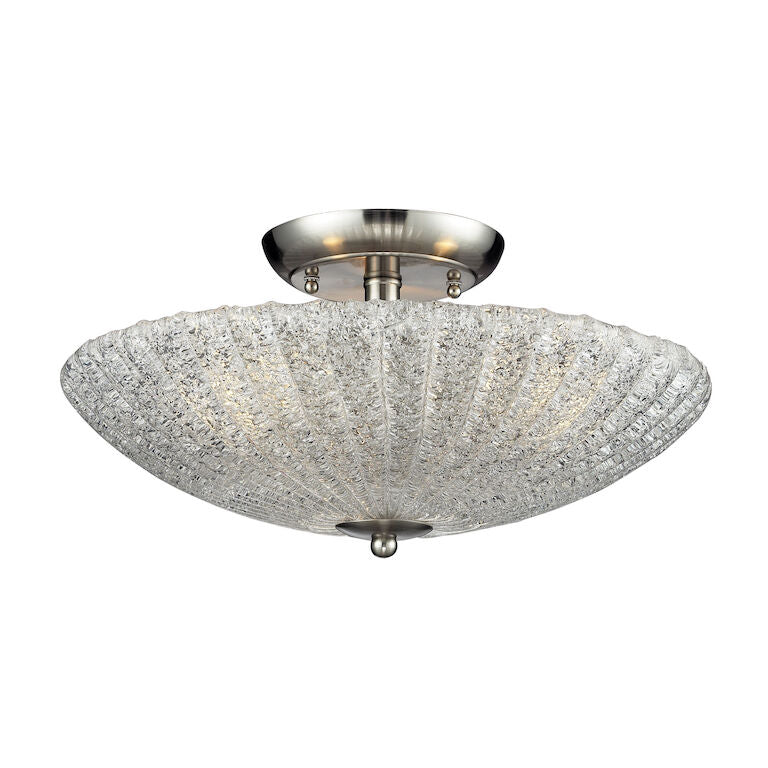LUMINESE 16'' WIDE 3-LIGHT SEMI FLUSH MOUNT---CALL OR TEXT 270-943-9392 FOR AVAILABILITY