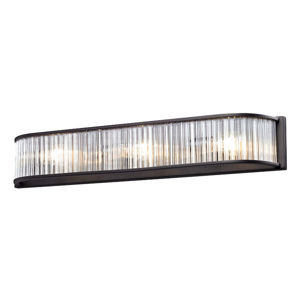 BRAXTON 27.5'' WIDE 3-LIGHT VANITY LIGHT ALSO AVAILABLE IN AGED BRONZE