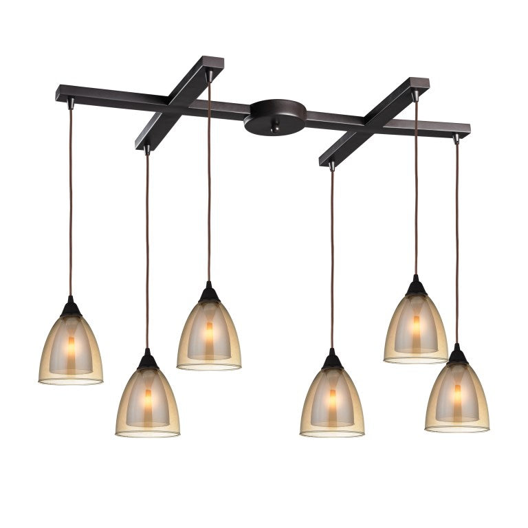 LAYERS 17'' WIDE 6-LIGHT MINI PENDANT---CALL OR TEXT 270-943-9392 FOR AVAILABILITY