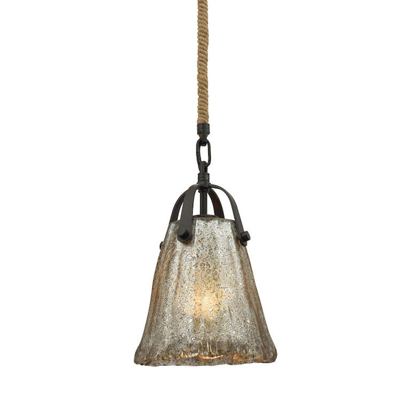 HAND FORMED GLASS 7'' WIDE 1-LIGHT MINI PENDANT ALSO AVAILABLE WITH LED @$462.30
