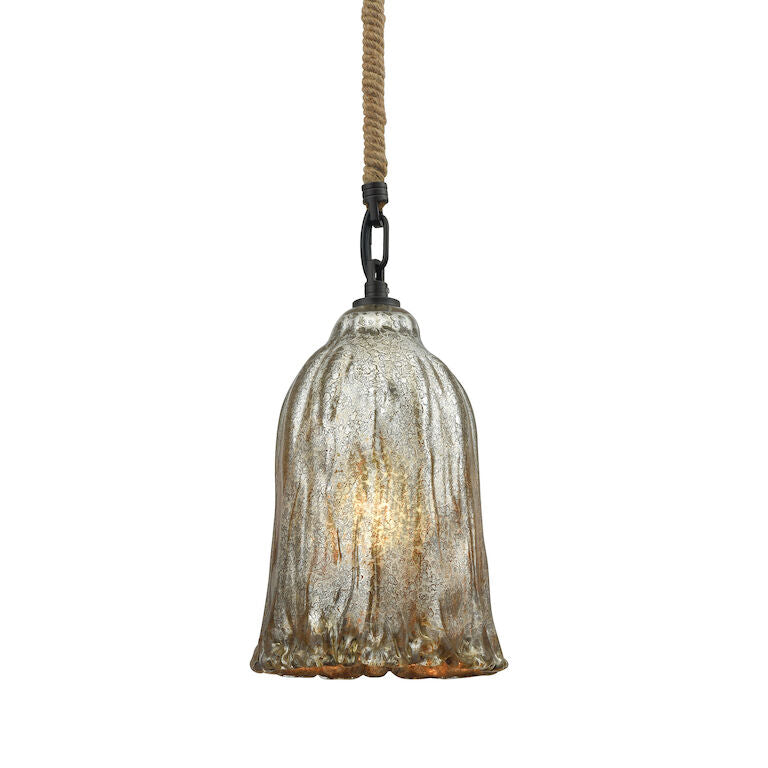 HAND FORMED GLASS 6'' WIDE 1-LIGHT MINI PENDANT ALSO AVAILABLE WITH LED @$411.70
