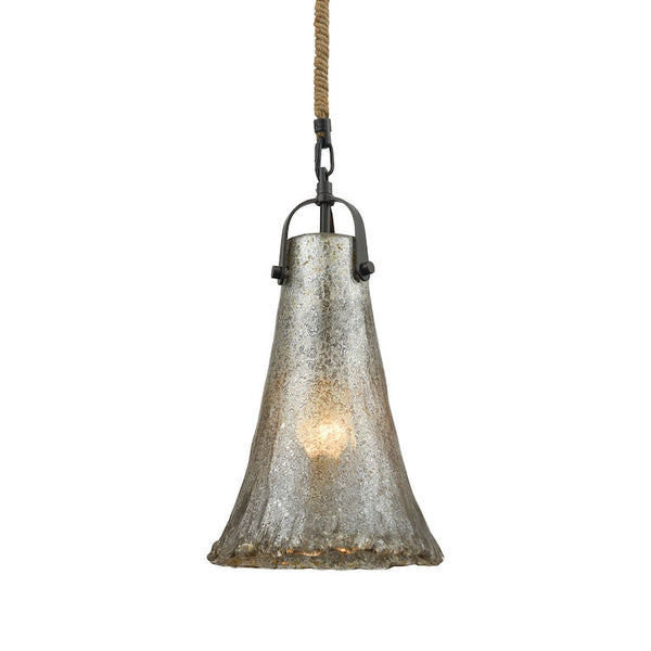 HAND FORMED GLASS 8'' WIDE 1-LIGHT MINI PENDANT ALSO AVAILABLE WITH LED @$503.70