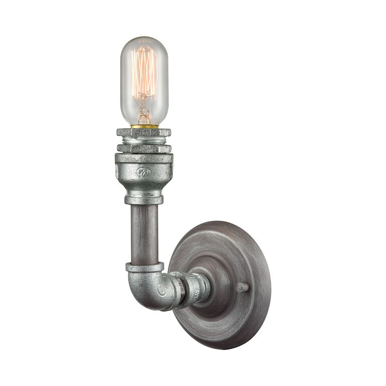 CAST IRON PIPE 8'' HIGH 1-LIGHT SCONCE---CALL OR TEXT 270-943-9392 FOR AVAILABILITY