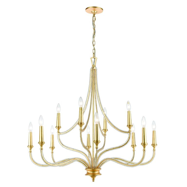 LA ROCHELLE 38'' WIDE 12-LIGHT CHANDELIER---CALL OR TEXT 270-943-9392 FOR AVAILABILITY