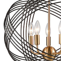 CONCENTRIC 19'' WIDE 5-LIGHT CHANDELIER---CALL OR TEXT 270-943-9392 FOR AVAILBILITY