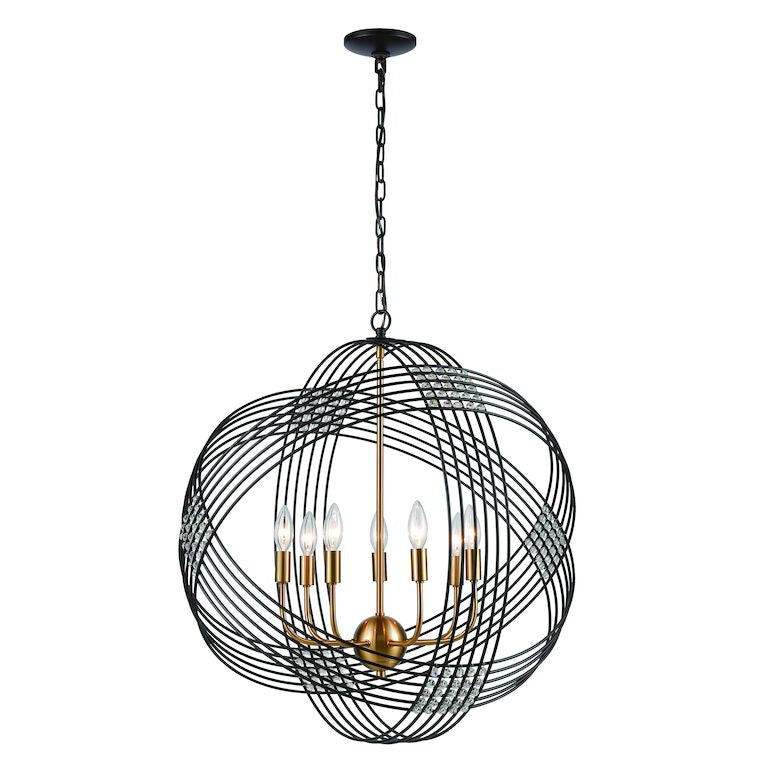 CONCENTRIC 26'' WIDE 7-LIGHT CHANDELIER---CALL OR TEXT 270-943-9392 FOR AVAILABILITY