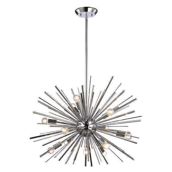 STARBURST 27'' WIDE 12-LIGHT CHANDELIER ALSO AVAILABLE IN POLISHED GOLD---CALL OR TEXT 270-943-9392 FOR AVAILABILITY