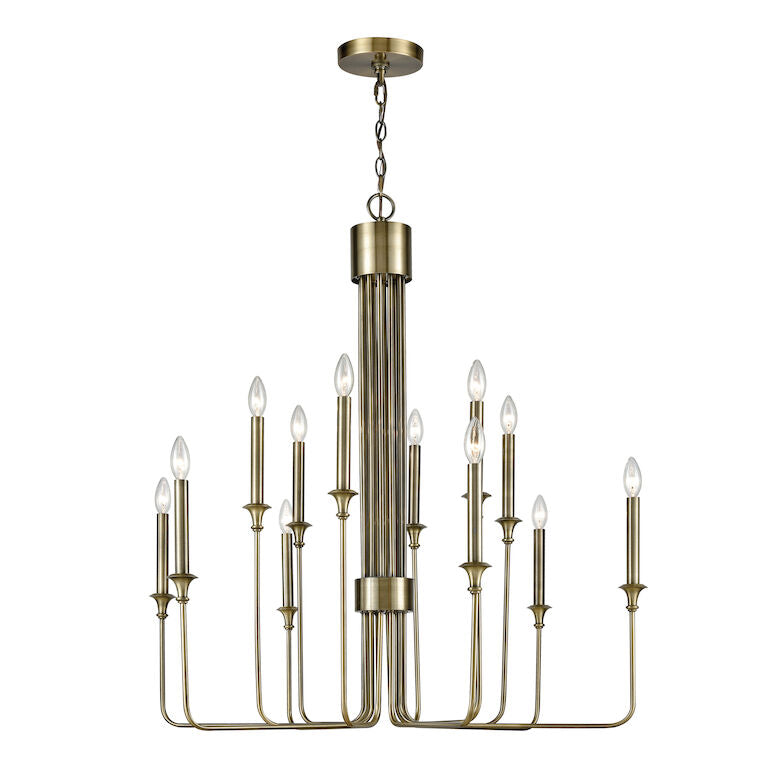EDWARD 36'' WIDE 12-LIGHT CHANDELIER ALSO AVAILABLE IN DRY WHITE