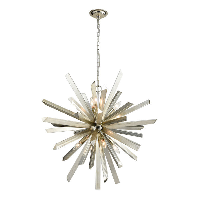 CATACLYSM 30'' WIDE 8-LIGHT CHANDELIER---CALL OR TEXT 270-943-9392 FOR AVAILABILITY