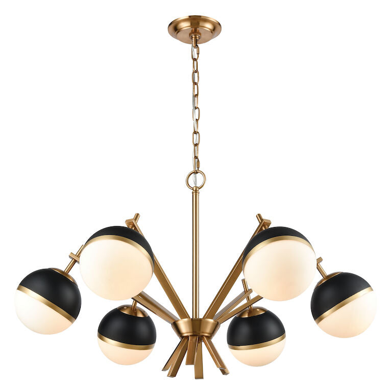 BLIND TIGER 32'' WIDE 6-LIGHT CHANDELIER---Call or Text 270-943-9392 for Availability