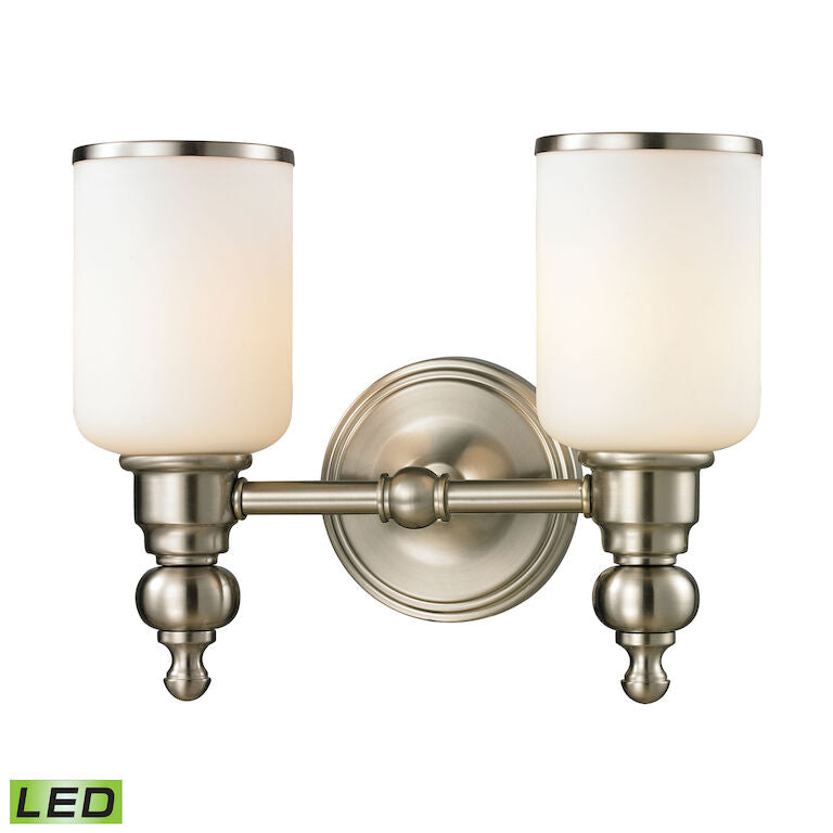BRISTOL WAY 13'' WIDE 2-LIGHT VANITY LIGHT AVAILABLE WITH LED @$285.20 ALSO AVAILABLE IN OIL RUBBED BRONZE---CALL OR TEXT 270-943-9392 FOR AVAILABILITY