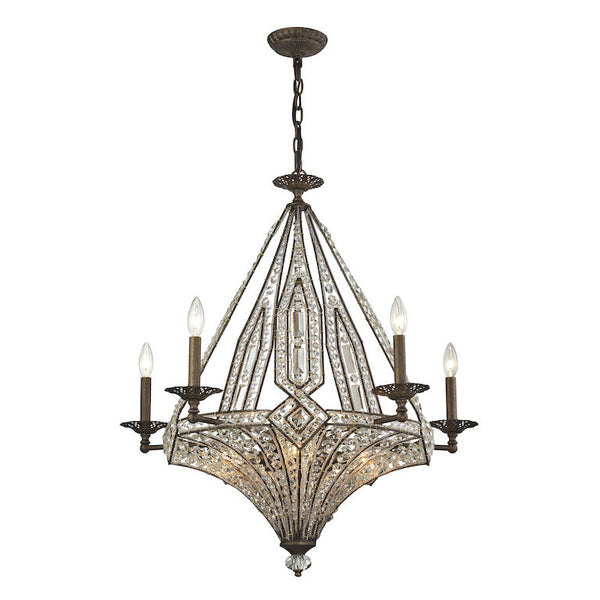 JAUSTEN 30'' WIDE 10-LIGHT CHANDELIER---CALL OR TEXT 270-943-9392 FOR AVAILABILITY