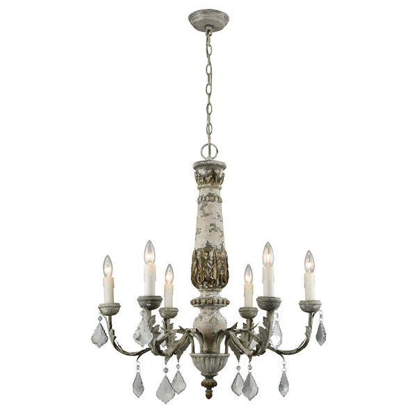 GENEVIEVE 28'' WIDE 6-LIGHT CHANDELIER