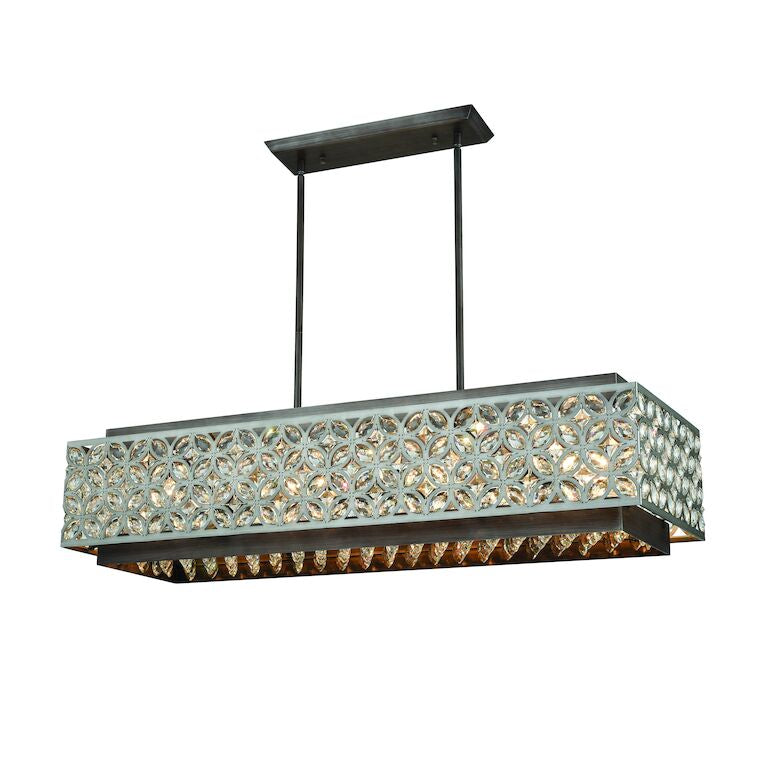 ROSSLYN 40'' WIDE 8-LIGHT LINEAR CHANDELIER---CALL OR TEXT 270-943-9392 FOR AVAILABILITY