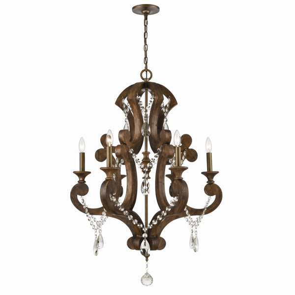 SAN SEBASTIAN 28'' WIDE 6-LIGHT CHANDELIER---CALL OR TEXT 270-943-9392 FOR AVAILABILITY