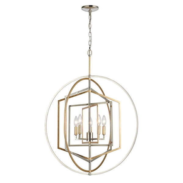 GEOSPHERE 27'' WIDE 5-LIGHT CHANDELIER---CALL OR TEXT 270-943-9392 FOR AVAILABILITY