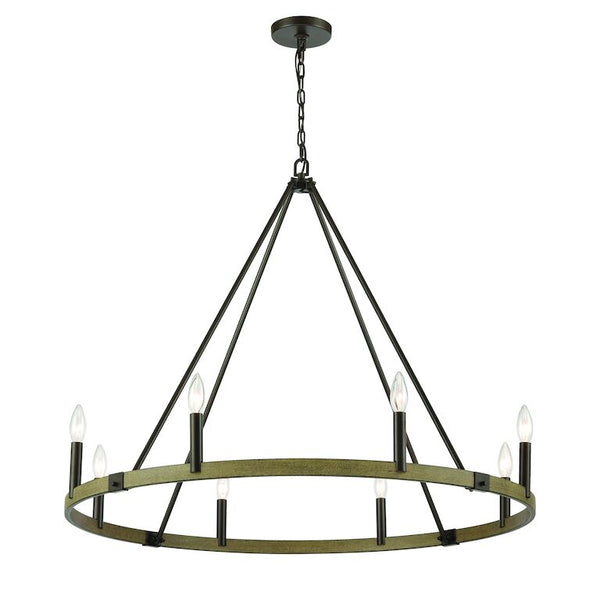 TRANSITIONS 36'' WIDE 8-LIGHT CHANDELIER---CALL OR TEXT 270-943-9392 FOR AVAILABILITY