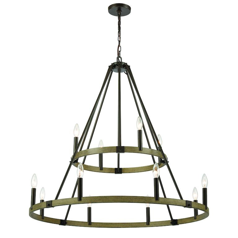 TRANSITIONS 36'' WIDE 12-LIGHT CHANDELIER---CALL OR TEXT 270-943-9392 FOR AVAILABILITY