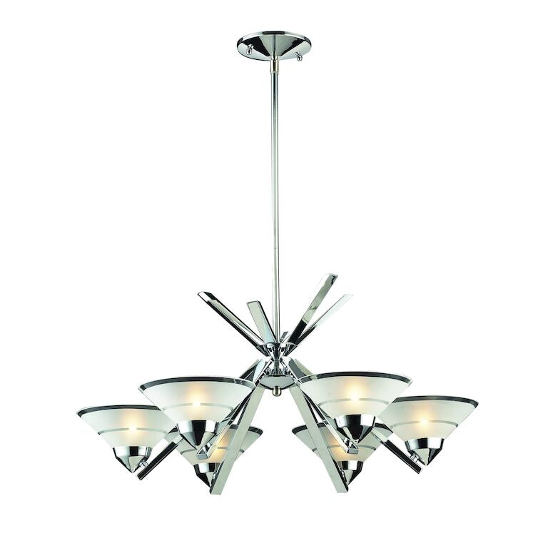 REFRACTION 26'' WIDE 6-LIGHT CHANDELIER