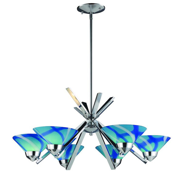 REFRACTION 26'' WIDE 6-LIGHT CHANDELIER