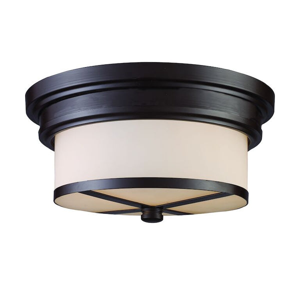 FLUSHMOUNTS 13'' WIDE 2-LIGHT OILED BRONZE  FLUSH MOUNT ALSO AVAILABLE WITH LED @$292.10---CALL OR TEXT 270-943-9392 FOR AVAILABILITY