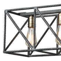 CROSSBAR 42'' WIDE 6-LIGHT ISLAND CHANDELIER