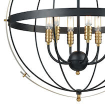 CALDWELL 24'' WIDE 6-LIGHT CHANDELIER