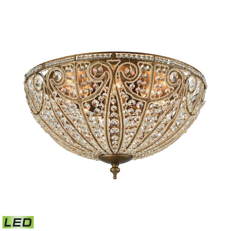 ELIZABETHAN 22'' WIDE 8-LIGHT FLUSH MOUNT ALSO AVAILABLE WITH LED @$1,300.00---CALL OR TEXT 270-943-9392 FOR AVAILABILITY