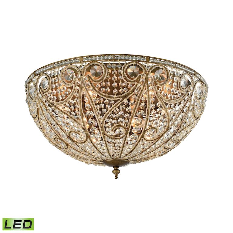ELIZABETHAN 28'' WIDE 10-LIGHT FLUSH MOUNT ALSO AVAILABLE WITH LED @$1,032.70---CALL OR TEXT 270-943-9392 FOR AVAILABILITY