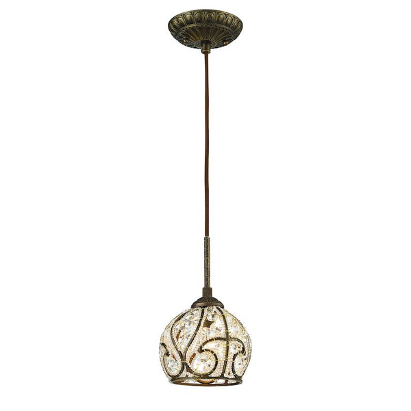 ELIZABETHAN 6'' WIDE 1-LIGHT MINI PENDANT---CALL OR TEXT 270-943-9392 FOR AVAILABILITY