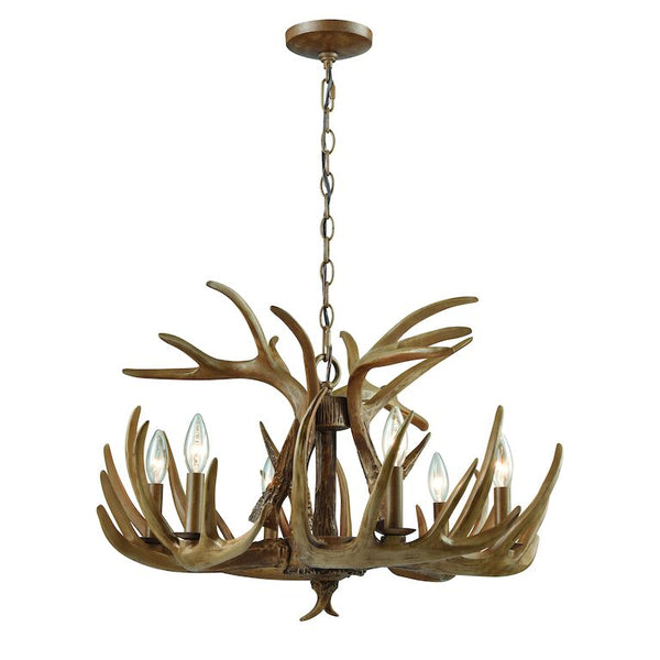 ELK 25'' WIDE 6-LIGHT CHANDELIER---CALL OR TEXT 270-943-9392 FOR AVAILABILITY