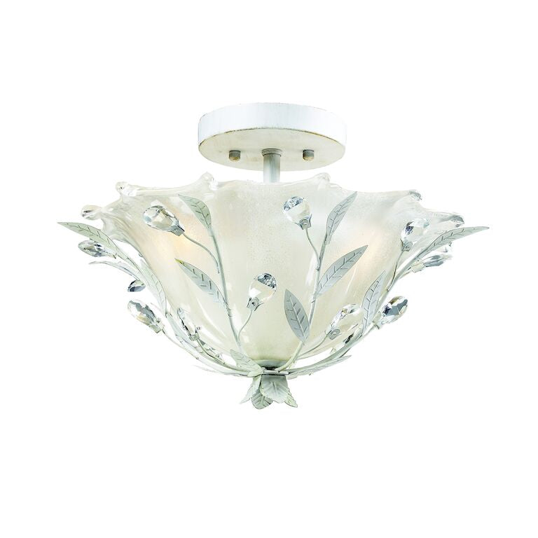 CIRCEO 17'' WIDE 2-LIGHT SEMI FLUSH MOUNT ALSO AVAILABLE IN LIGHT PINK , IN PINK WIITH LED @$391.00