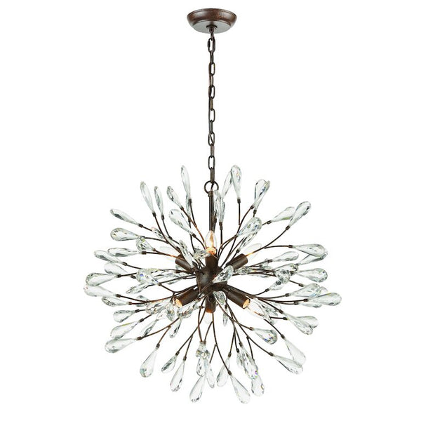 CRISLETT 25'' WIDE 6-LIGHT CHANDELIER---CALL OR TEXT 270-943-9392 FOR AVAILABILITY