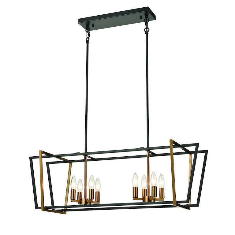 BRIDGETTE 36'' WIDE 8-LIGHT LINEAR CHANDELIER---CALL OR TEXT 270-943-9392 FOR AVAILABILITY